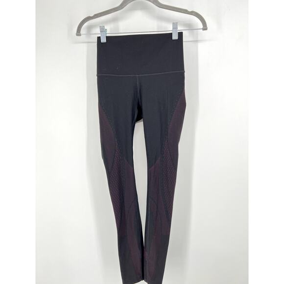 Lululemon mapped out high-rise leggings black/marvel 4 - Picture 1 of 7